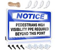 Divertidos letreros de garaje para hombres, aviso de peatones, alta visibilidad, PP requerido más allá de este punto, letrero de estaño para bar, decoración vintage (30 x 40 cm)