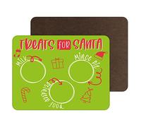 Divertidos manteles Individuales de Navidad | Alfombra de Lugar de Comida tapete de Mesa Vajilla | Regalos Verdes para Santa | Divertido Accesorio de Mesa de Broma | PM1