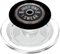 Divertidos Memes de Gimnasio, Solo un par más, lo juro, Weight Plate Gym PopSockets PopGrip para MagSafe
