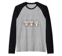 Divertidos Monos Transexuales Ver Oír Hablar Orgullo Camiseta Manga Raglan