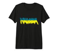 Divertidos Náuseas Medios Colores Amarillo/Azul Camiseta Premium