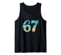 Divertidos números de Playa de Six Seven Summer Sea para niños, Hombres y Mujeres Camiseta sin Mangas