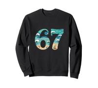 Divertidos números de Playa de Six Seven Summer Sea para niños, Hombres y Mujeres Sudadera