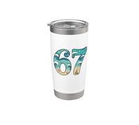 Divertidos números de playa de Six Seven Summer Sea para niños, hombres y mujeres Vaso térmico de acero inoxidable de doble pared