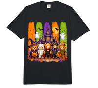 Divertidos Osos de Peluche de Halloween casa embrujada Fantasma Calabaza Comfort Colors Adult Heavyweight T-Shirt