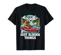 Divertidos osos osos pardos navegando en kayak, solo cosas de Alaska Camiseta