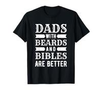 Divertidos papás con barba y Biblias son mejores citas cristianas Camiseta