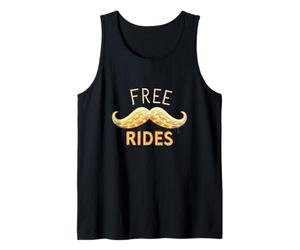 Divertidos Paseos en Bigote Gratis Que significan los Paseos del Bigote Gratis Meme Camiseta sin Mangas