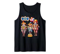 Divertidos Payasos de Circo tontos tristes Camiseta sin Mangas