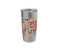 Divertidos payasos de circo tontos tristes Vaso térmico de acero inoxidable de doble pared