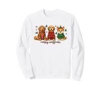 Divertidos Perros navideños de Merry Woffmas, Que Combinan a la Familia Sudadera