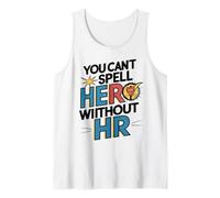 Divertidos Profesionales de recursos Humanos No Puedes deletrear héroe sin RRHH Camiseta sin Mangas