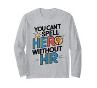 Divertidos Profesionales de recursos Humanos No Puedes deletrear héroe sin RRHH Manga Larga