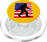 Divertidos Regalos Bigfoot Sasquatch Fun America Patriotic USA Flag PopSockets PopGrip para MagSafe