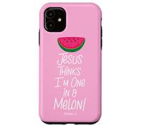 Divertidos regalos cristianos escrituras Uno en un melón Carcasa para iPhone 11