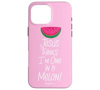 Divertidos regalos cristianos escrituras Uno en un melón Carcasa para iPhone 16 Pro Max