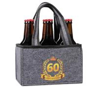 Divertidos Regalos de 60 Cumpleaños para Hombres y Papá - Bolsa de Regalo con 6 Botellas