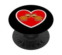 Divertidos Regalos de Amor, Lindos Osos pardos, corazón, Mujeres, Hombres, niños PopSockets PopGrip Adhesivo