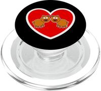 Divertidos Regalos de Amor, Lindos Osos pardos, corazón, Mujeres, Hombres, niños PopSockets PopGrip para MagSafe