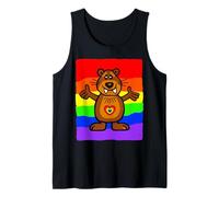 Divertidos Regalos de Arco Iris Lindo Castor roedor ratón Mujeres, Hombres y niños Camiseta sin Mangas