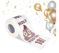 Divertidos Regalos de Cumpleaños Papel Higiénico para Mujeres y Hombres, Papel Higiénico Happy Birthday Decoraciones, Papel Higiénico de Broma Diversión Gag Regalo para Amigos (18 Cumpleaños)