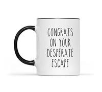 Divertidos regalos de divorcio, taza de divorcio, regalo de divorcio de mejor amiga, regalo para ella, regalo para él, regalo divorciado, taza de ruptura, felicitaciones, taza de cerámica con acento