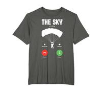 Divertidos regalos de paracaidismo en paracaídas Camiseta El parapente dice que el cielo es un regalo divertido para Hombre, Mujer, Unisex, Manga larga, T-Shirt, Novedad, Camisa, Negro, S