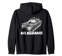 Divertidos Regalos de Tanques Militares, Tanque de Batalla M1 Abrams Divertido Sudadera con Capucha