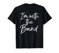 Divertidos regalos familiares de banda de música para padres I'm with the Band Camiseta