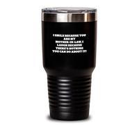 Divertidos regalos para suegra de hombres para graduación, regalos únicos para ella, I Smile Because You Are My Mom-in-law, I Laugh Because There's Nothing You Can Do About It! - Vaso de 20 onzas o 30