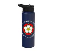 Divertidos reyes Tudor, reinas, monarcas de la historia inglesa, Rose Stainless Steel Insulated Water Bottle