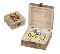Divertidos señuelos de pesca de metal personalizados con cajas de madera opcionales, regalos retro personalizados con nombres significativos, ganchos de pescado plateados y dorados para papá, abuelo