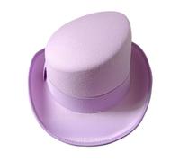 Divertidos sombreros de lana para fiestas con borde ancho, decoración de disfraces para entusiastas de los magos y amantes de la moda, forro transpirable