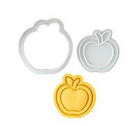 Divertidos suministros escolares de aprendizaje con forma de corte de galletas para volver a clases, para galletas caseras y postres, sellos fáciles de presionar