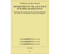 Divertimento nr. 1 in f-dur flutes traversieres (FLUTES TRAVERSI)