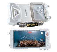 DIVEVOLK Seatouch 4 Max - Funda de buceo compatible con iPhone 12/13/14/15 Pro/15 Pro Max (no para iPhone 16)