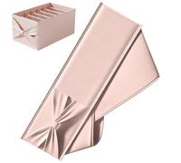 Divided Clothes Organizer - Wardrobe Storage Bin | Closet Storage Solution with Divider | Durable Fabric Construction, 6 Compartments, Design, Jeans Shirts Pants Trousers,