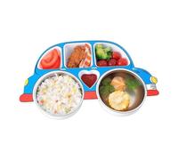 Divided Plates For Kids - Stainless Steel Divided Lightweight Cute Bowl Use