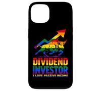 Dividend Investor Tema de Arco Iris de ingresos pasivos alcistas Carcasa para iPhone 13