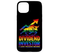 Dividend Investor Tema de Arco Iris de ingresos pasivos alcistas Carcasa para iPhone 15 Plus