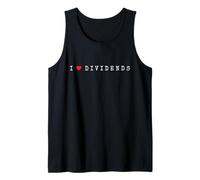 Dividendos I Love Dividends Que me Gustan Acciones Camiseta sin Mangas