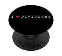 Dividendos I Love Dividends Que me Gustan Acciones PopSockets PopGrip Adhesivo