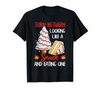 Dividido Entre parecer un Aperitivo o Comer una Navidad Camiseta