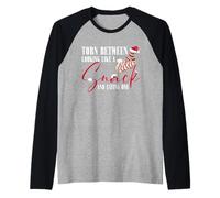 Dividido Entre parecer un Aperitivo o Comer una Navidad Camiseta Manga Raglan