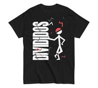 Divididos, Banda de Rock Argentina. Narigón del Siglo. Álbum de Rock Nacional Argentino. Camiseta de Algodon 100% Peinado. CAM2412. (FR/ES, Letras, XXL, Regular, Regular, Negra, Opción 1)