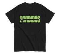 Divididos, Banda de Rock Argentina. Narigón del Siglo. Álbum de Rock Nacional Argentino. Camiseta de Algodon 100% Peinado. CAM2411. (FR/ES, Letras, L, Regular, Regular, Negra, Opción 2)