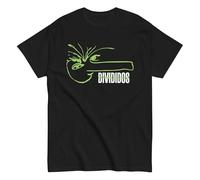 Divididos, Banda de Rock Argentina. Narigón del Siglo. Álbum de Rock Nacional Argentino. Camiseta de Algodon 100% Peinado. CAM2414. (FR/ES, Letras, XXL, Regular, Regular, Negra)
