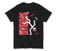 Divididos, Banda de Rock Argentina. Narigón del Siglo. Álbum de Rock Nacional Argentino. Camiseta de Algodon 100% Peinado. CAM2412. (FR/ES, Letras, L, Regular, Regular, Negra, Opción 2)