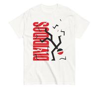 Divididos, Banda de Rock Argentina. Narigón del Siglo. Álbum de Rock Nacional Argentino. Camiseta de Algodon 100% Peinado. CAM2412. (FR/ES, Letras, XXL, Regular, Regular, Blanca, Opción 2)