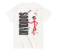 Divididos, Banda de Rock Argentina. Narigón del Siglo. Álbum de Rock Nacional Argentino. Camiseta de Algodon 100% Peinado. CAM2412. (FR/ES, Letras, L, Regular, Regular, Blanca, Opción 1)